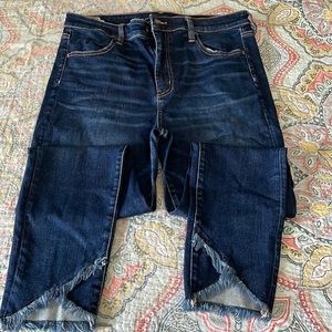 American eagle, super high rise jegging crop, size 16